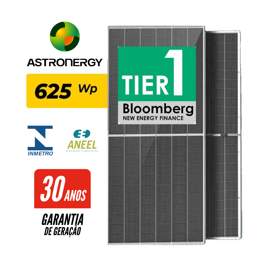 PAINEL SOLAR ASTRONERGY 625W BIFACIAL