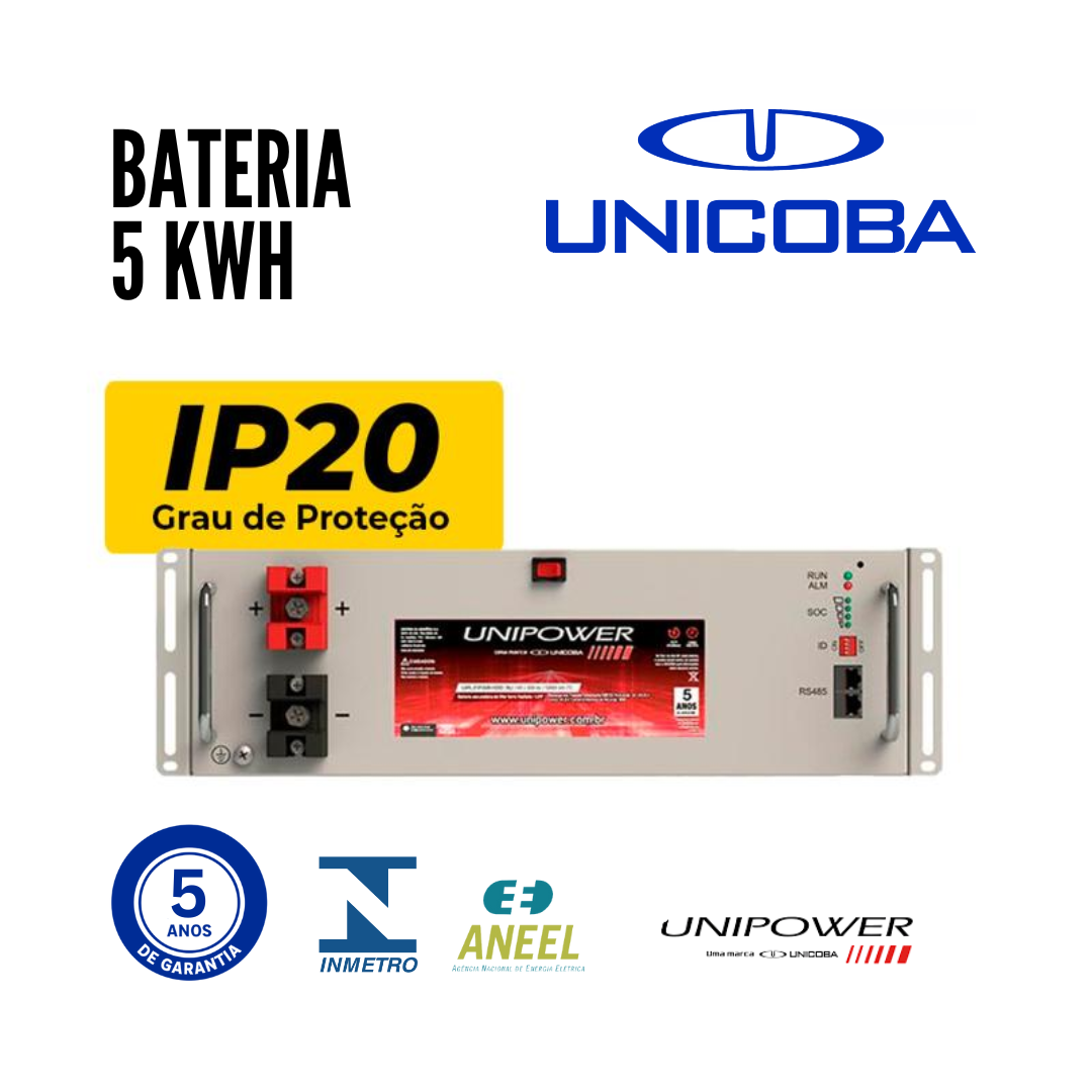 BATERIA UNICOBA 5KW PARA HÍBRIDOS / OFFGRID | 48V 100AH ​​| LFP48V