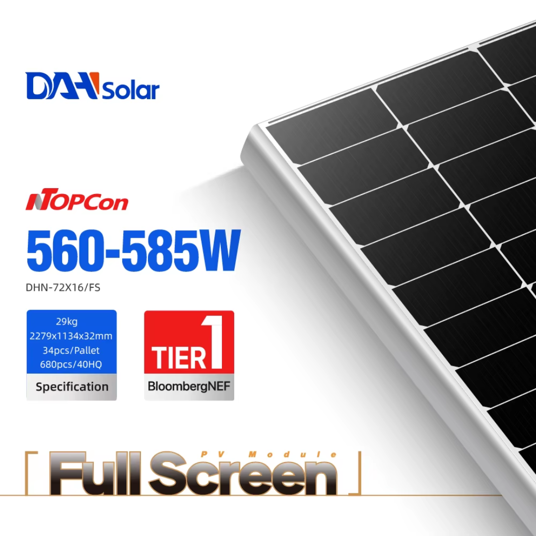 PAINEL SOLAR DAH 585W BIFACIAL