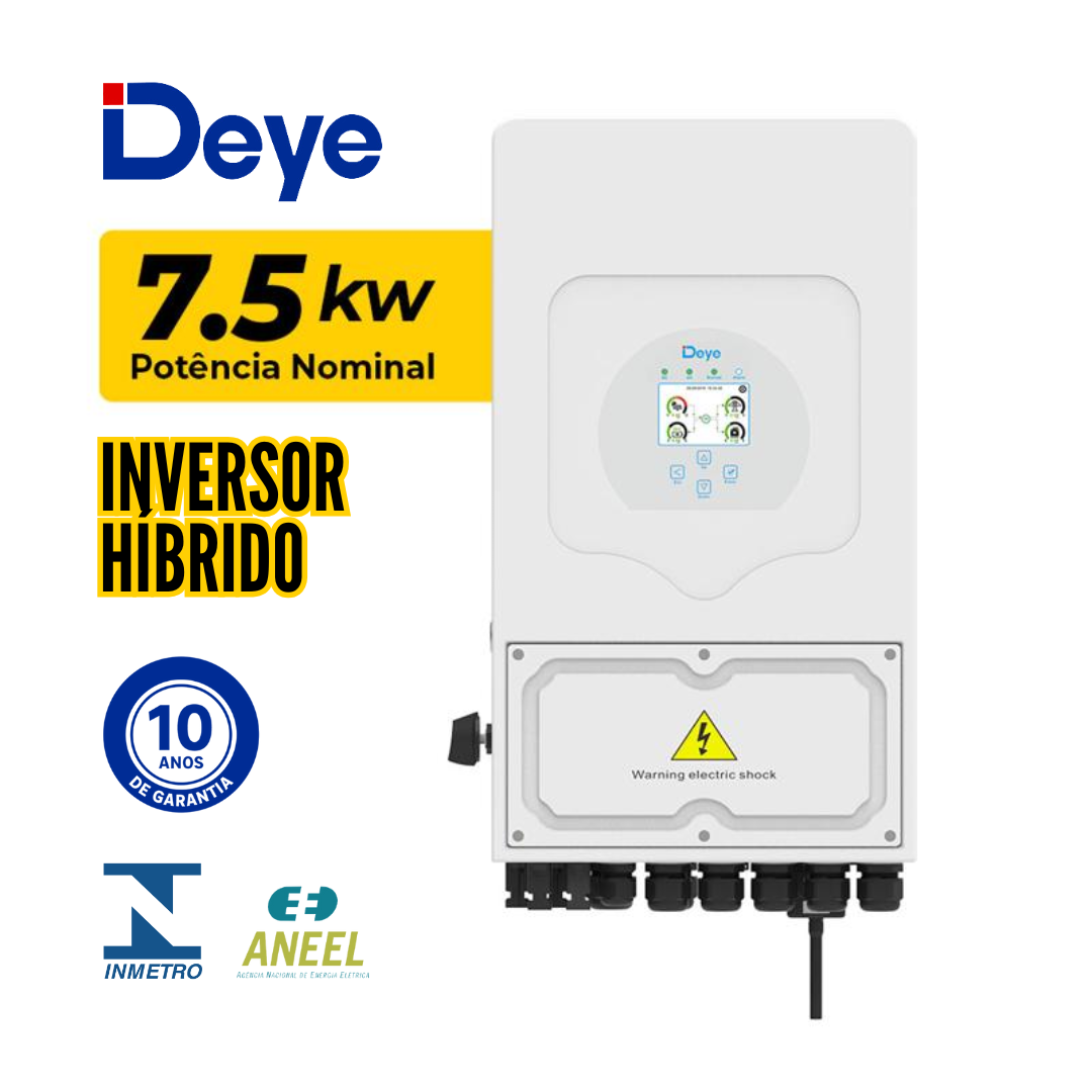 INVERSOR HÍBRIDO DE 7,5KW | 2MPPT 220V | SUN-7.5K-SG04LP1-EU